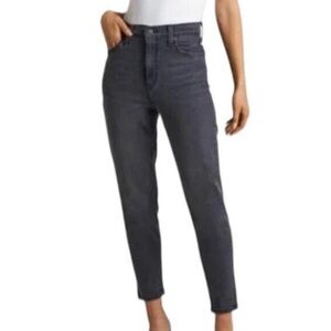 Levis SilverTab Women 29 Faded Black Denim Grunge Casual High Waisted Mom Jeans